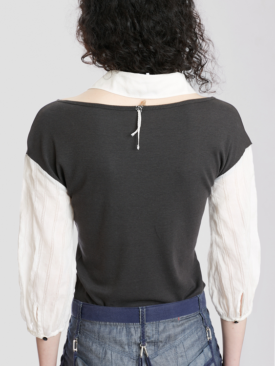 Cop Copine Detachable Collar Top 