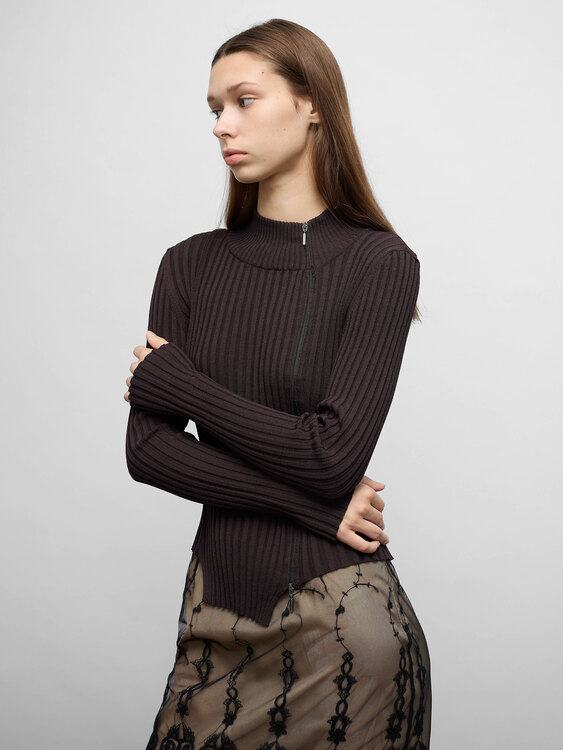 Sarah Pacini Zip Jumper 