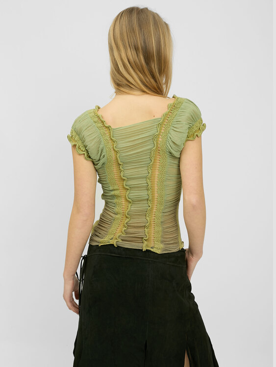 Roberto Cavalli Gathered Top 