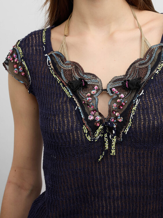 Anna Sui Knitted Blouse 