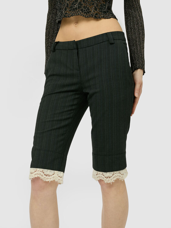 Cavalli Pinstripe Shorts 
