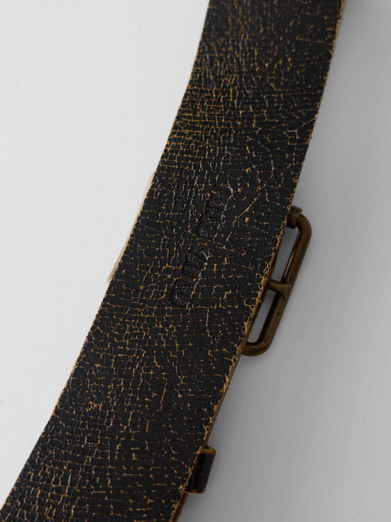 Miu Miu Crackled Leather Belt 