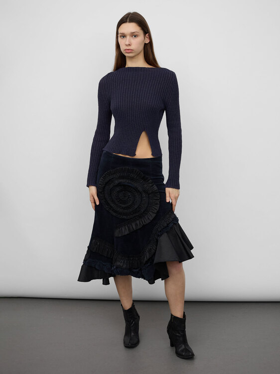 Asymmetrical Midi Skirt 