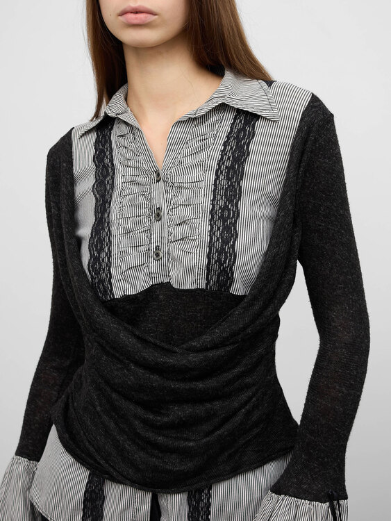 Integrated Shirt Jumper 