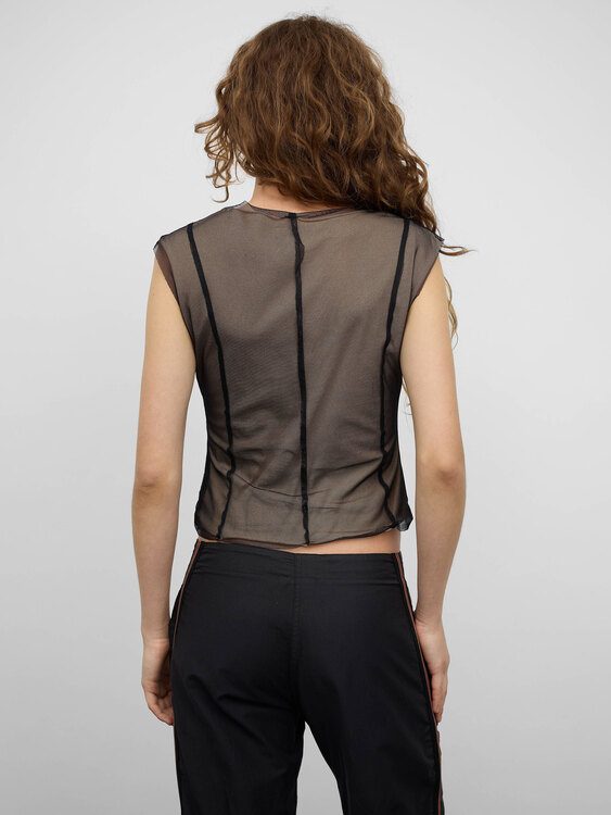 Replay Cotton And Nylon Top 