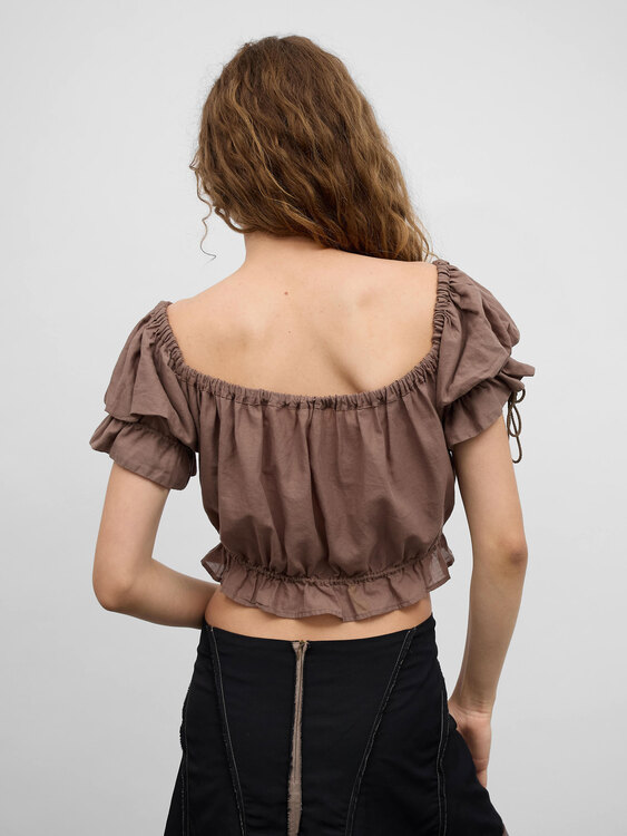 Michiko Koshino Milkmaid Blouse 