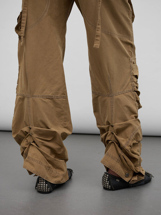 Khaki Cargo Trousers 
