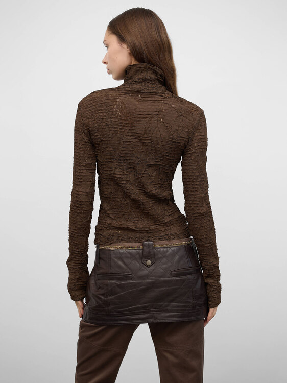 Plein Sud Crinkle Mesh Top 