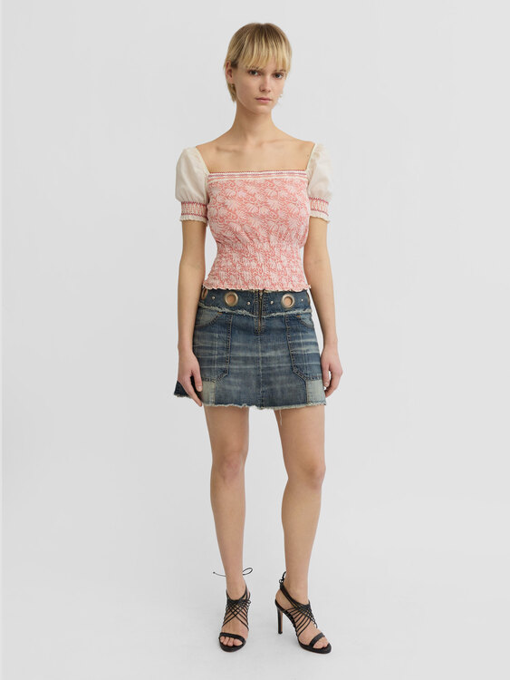 Cultura Milkmaid Top 