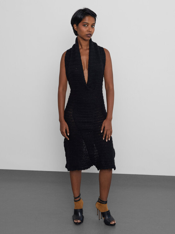 Fornarina Knitted Backless Dress 