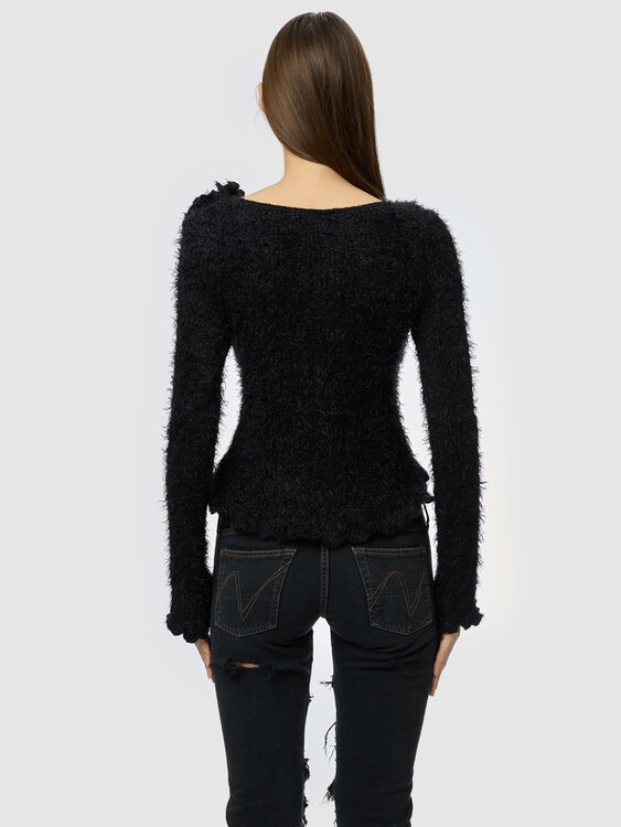 Black Fuzzy Jumper 