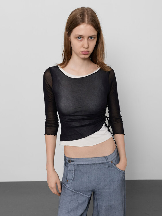 Double Layer Effect Asymmetrical Top 