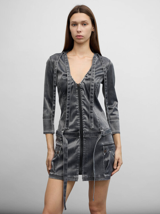 Diesel Heavy Satin Mini Dress 