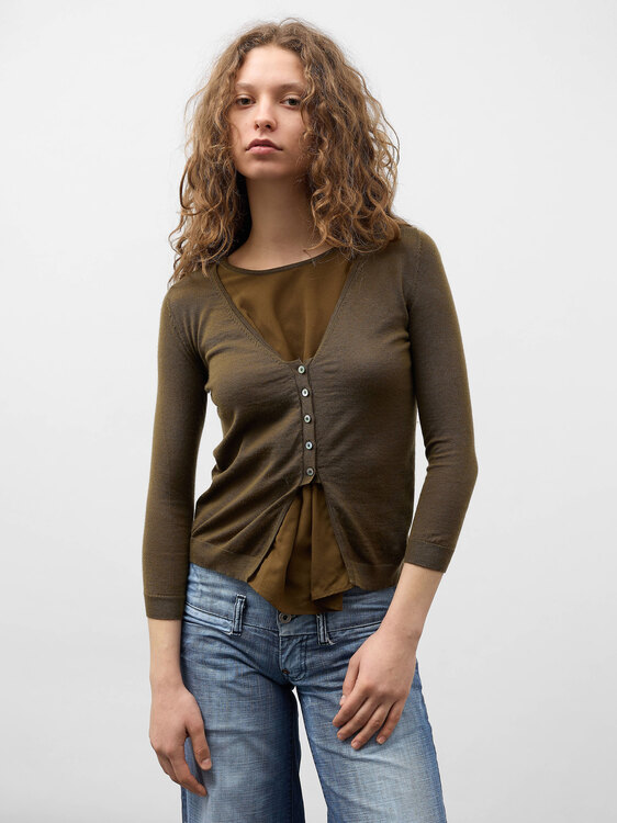 Stefanel Double Layer Cardigan 