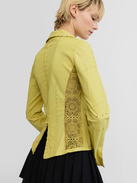 Lime Green Leather Jacket 