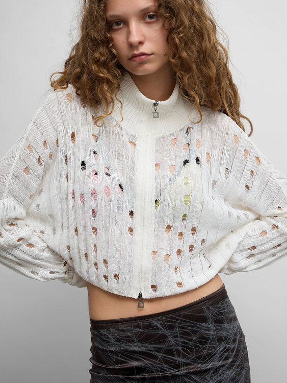 Sarah Pacini Knitted Cardigan 