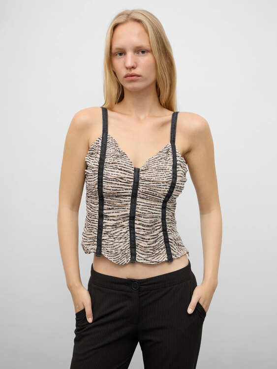 Extē Chiffon Bustier 