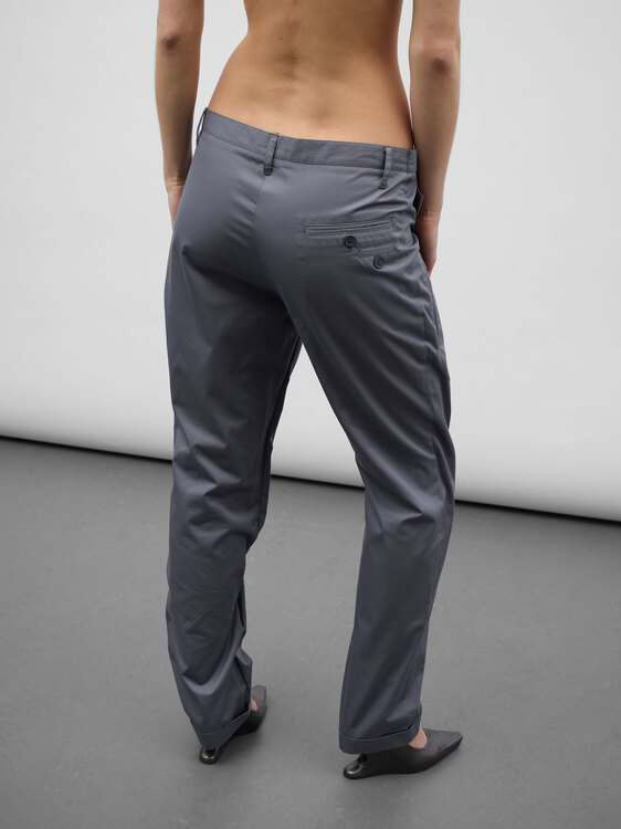 Grey Double Waist Trousers 