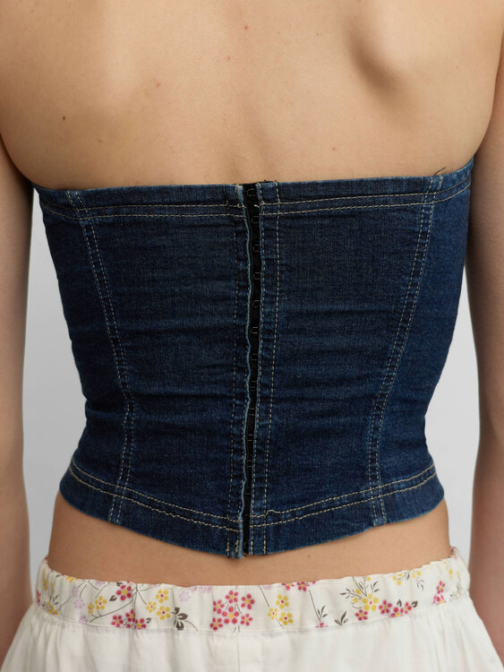 Plein Sud Denim Bustier 