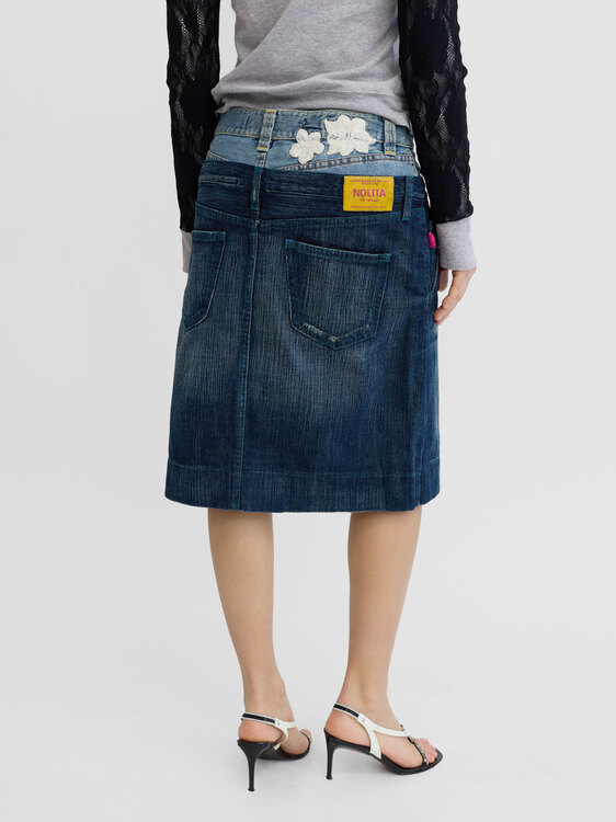 Nolita Denim Midi Skirt 