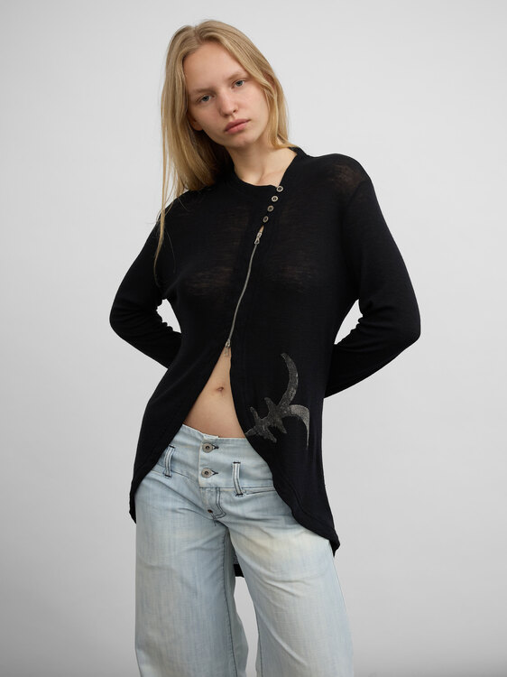 Michiko Koshino Asymmetrical Cardigan 