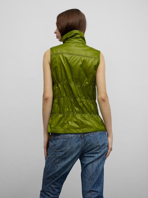 Diesel Apple Green Gathered Vest 