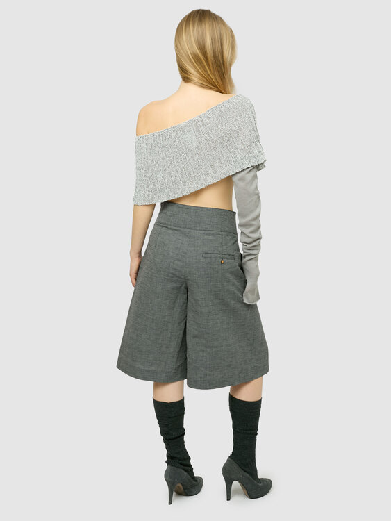 Sara Pacini Grey Shrug 