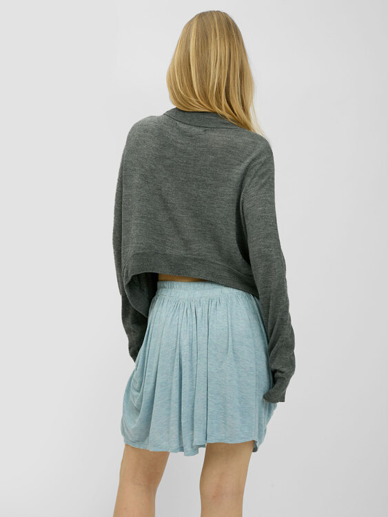 Fine Knit Button-Up Cardigan 