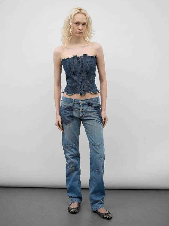 Plein Sud Denim Bustier 