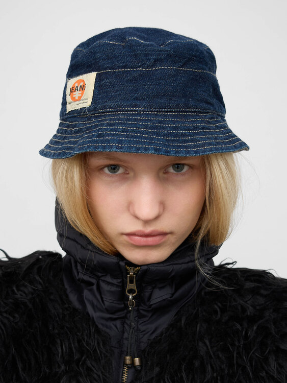 Michiko Koshino Denim Bucket Hat 