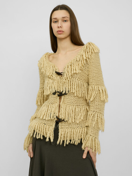 Anna Sui Fringed Cardigan 