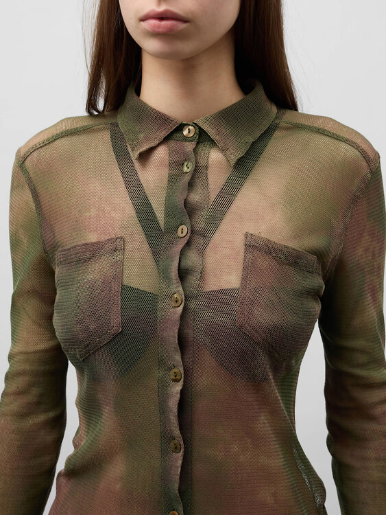 Plein Sud Tie-Dye Effect Midi Dress 