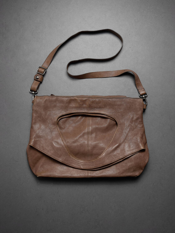 Light Brown Leather Handbag 