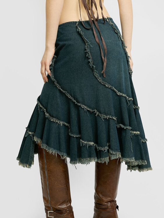 Plein Sud Denim Skirt 