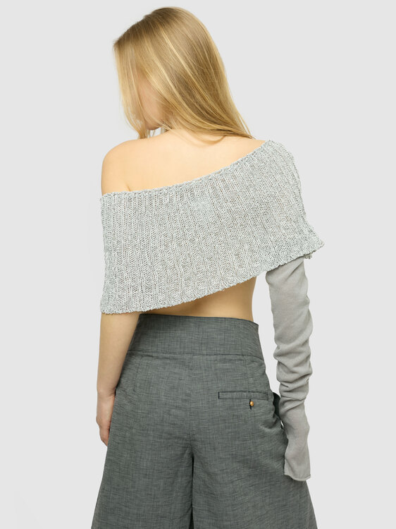 Sara Pacini Grey Shrug 