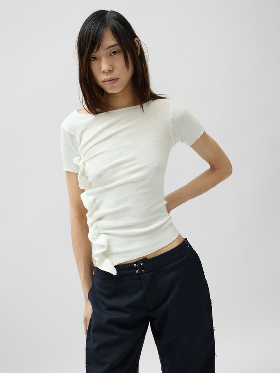 Stefanel Asymmetrical Top 