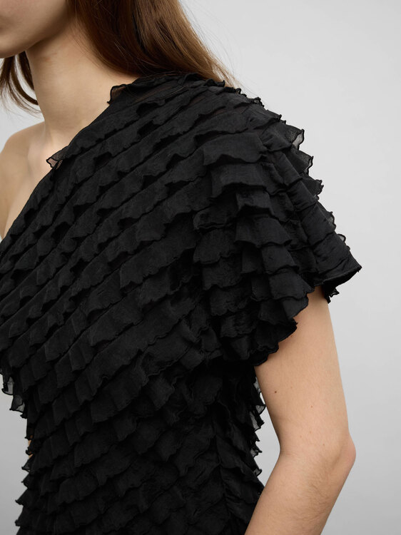 Amaya Arzuaga One Shoulder Top 