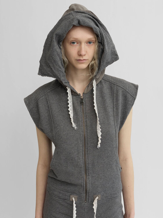 Diesel Grey Cotton Romper 