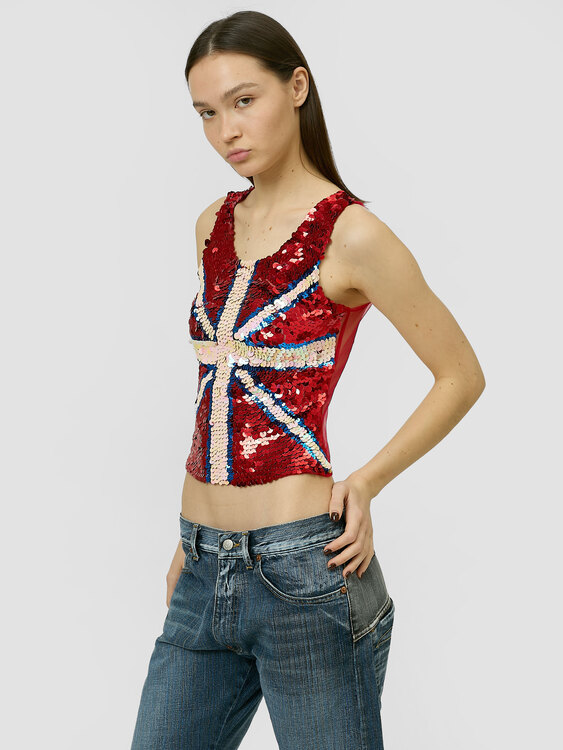 Morgan Union Jack Tank Top 