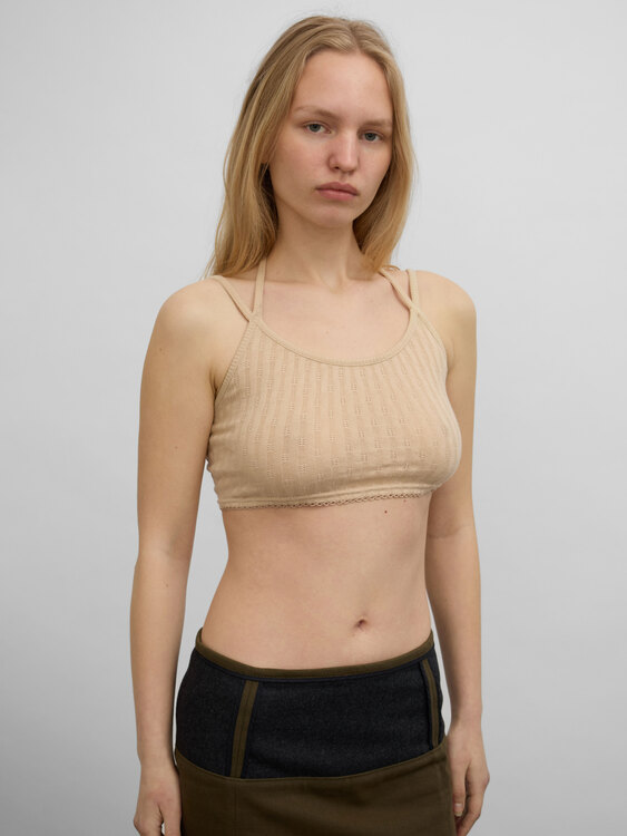 Stefanel Pointelle Top 