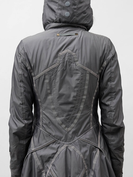 Girbaud Metallic Grey Nylon Jacket 