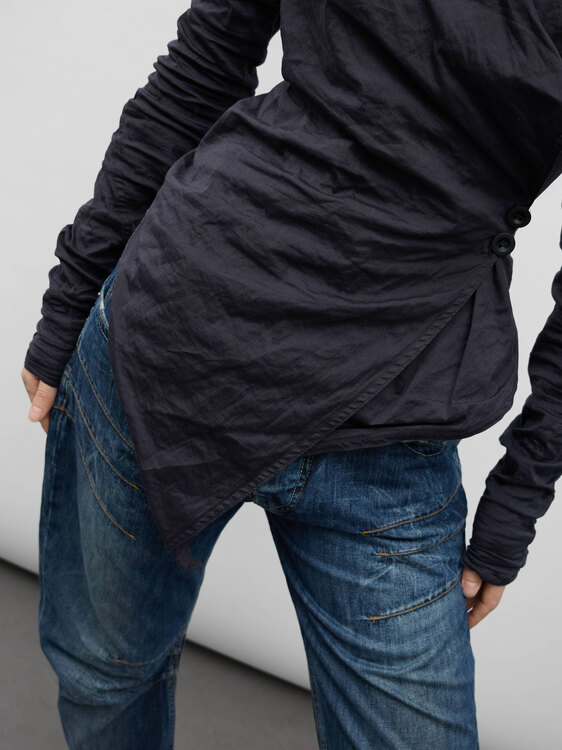 Michko Koshino Asymmetrical Wrap Shirt 