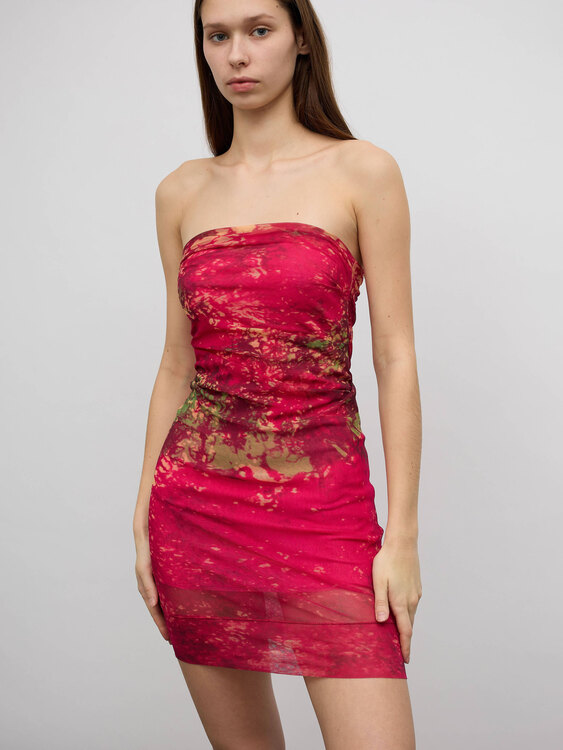 Plein Sud Mesh Mini Dress 