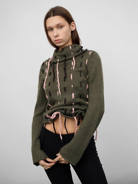 Killah Khaki Green Jumper 