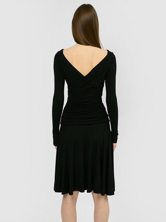 Plein Sud Gathered Midi Dress 