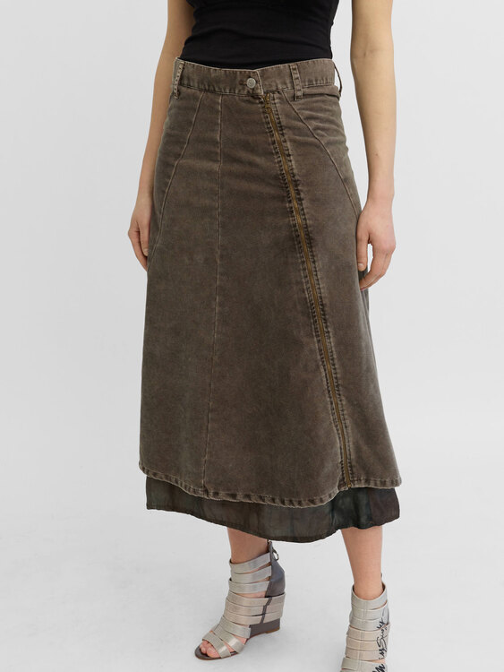 Michiko Koshino Corduroy Skirt 