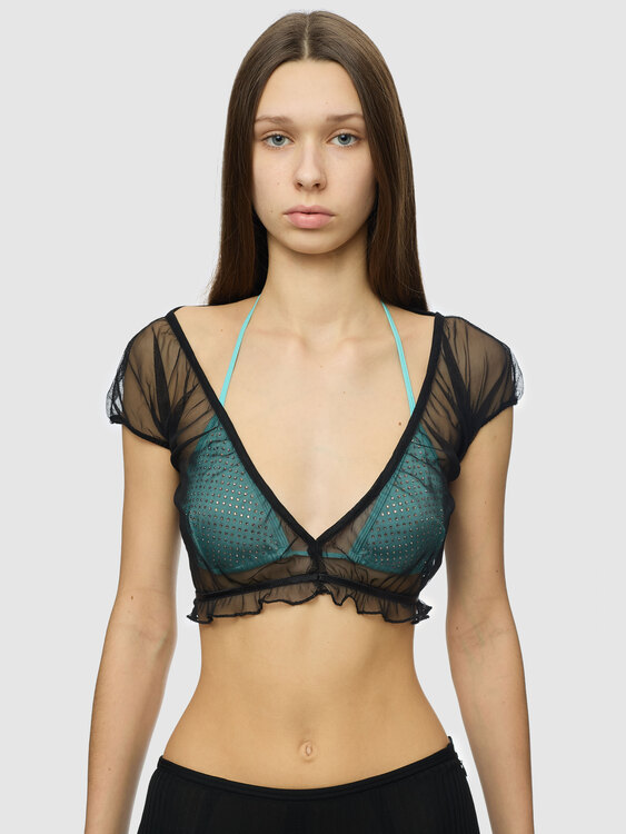 Miss Sixty Mesh Crop Top 