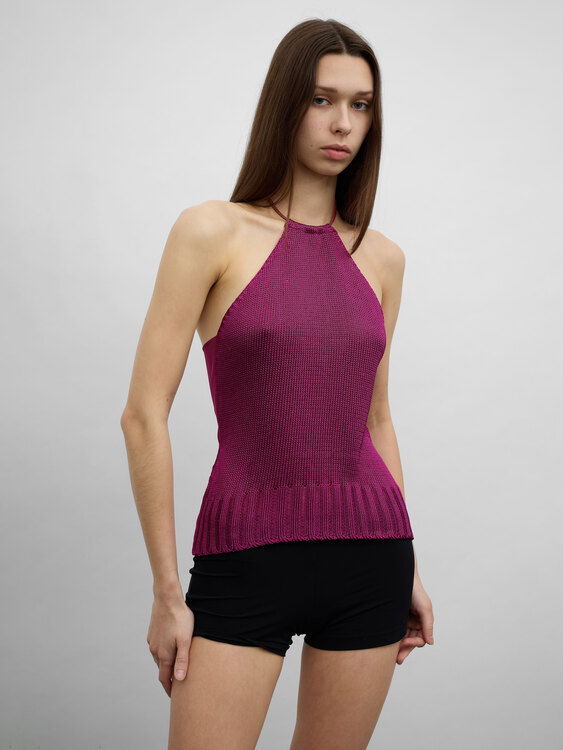Gazebo Knitted Halter Top 