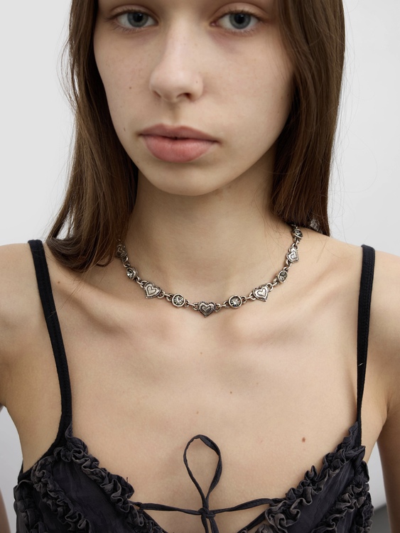 Metal Choker Necklace 