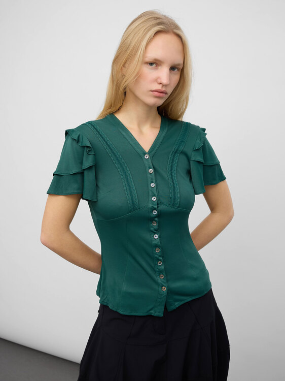 Dolce & Gabbana Cap Sleeve Shirt 